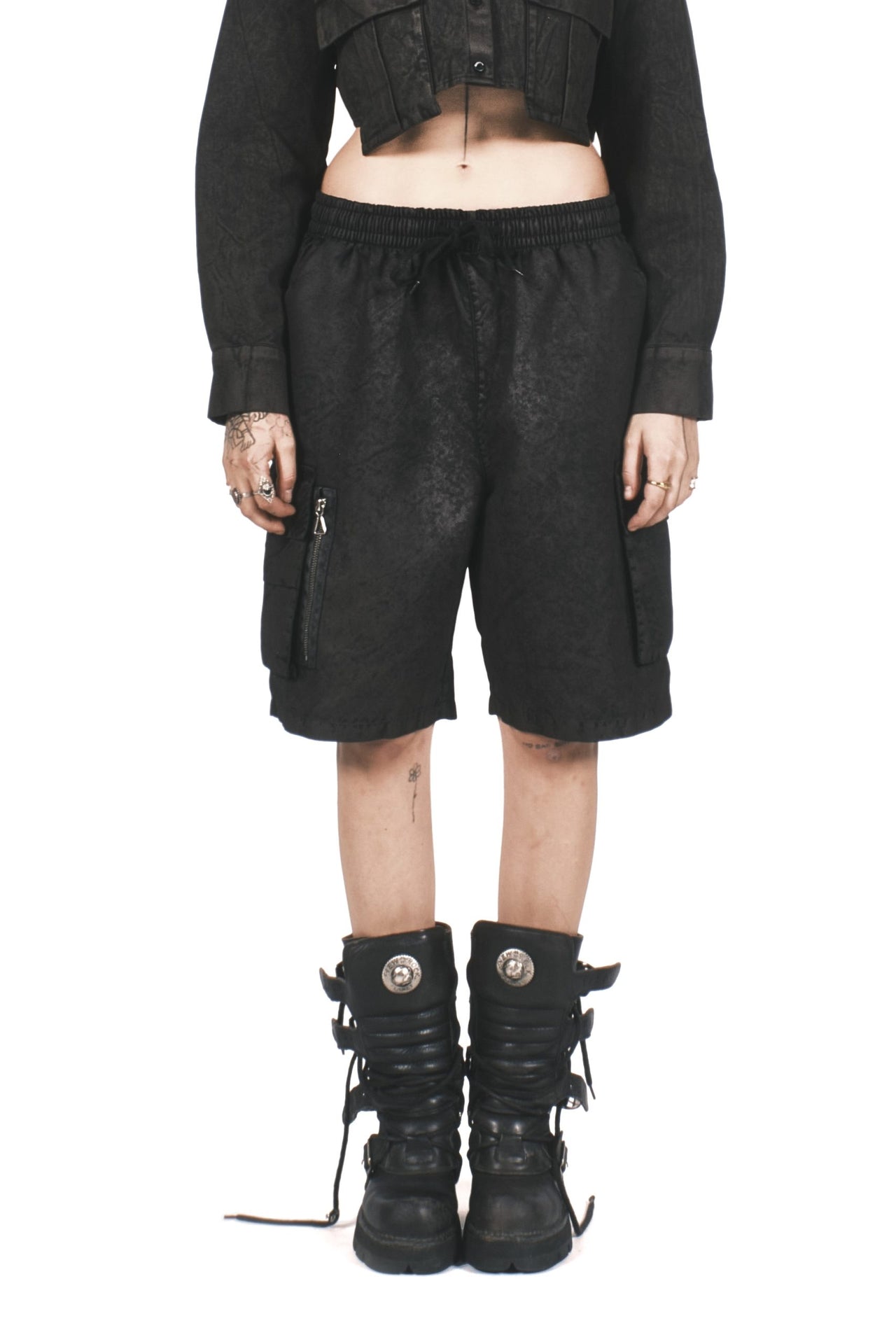 Gestructureerde Waxed Shorts - Editie 01