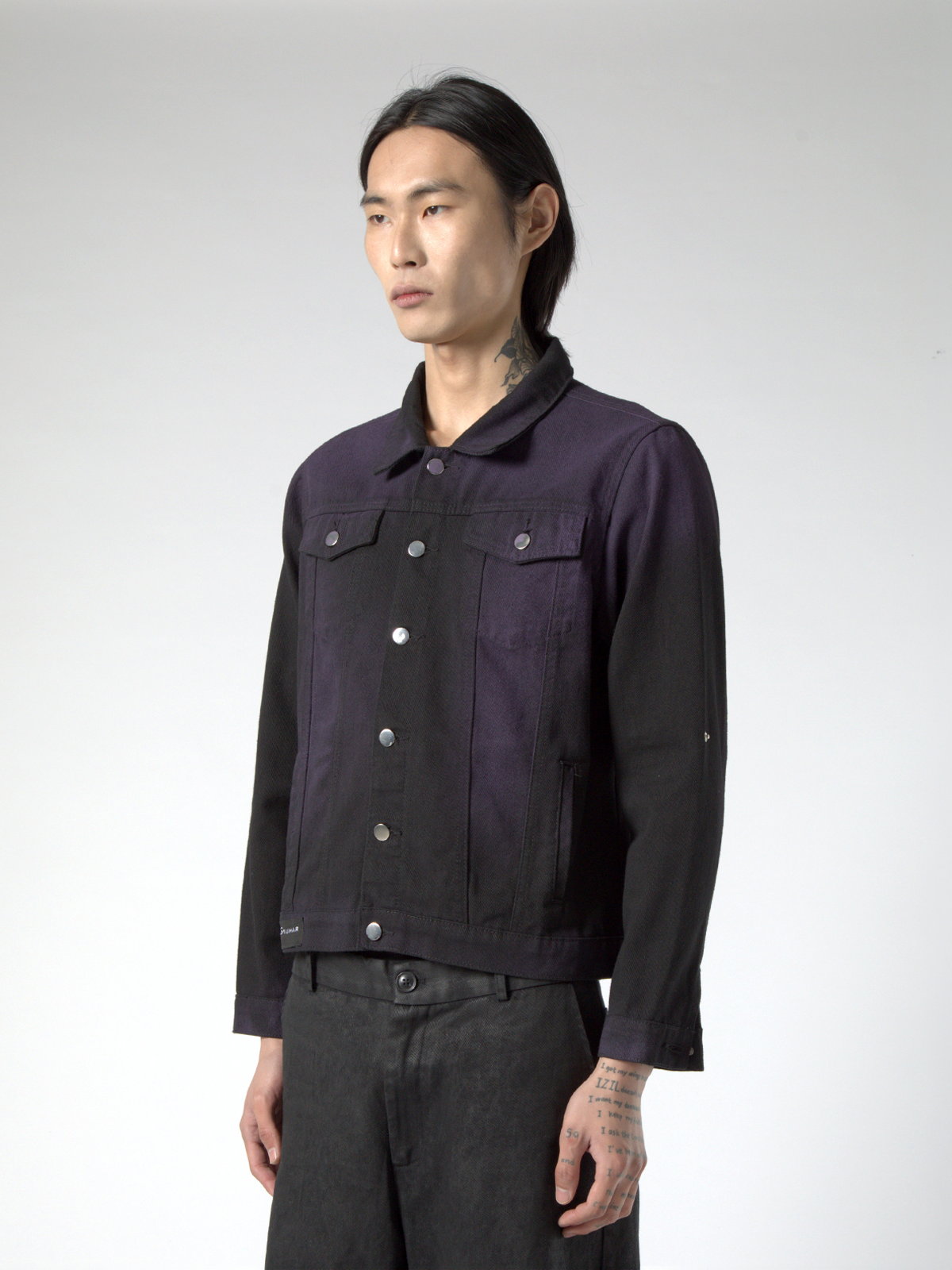 PURPLE GRADIENT DENIM JACKET