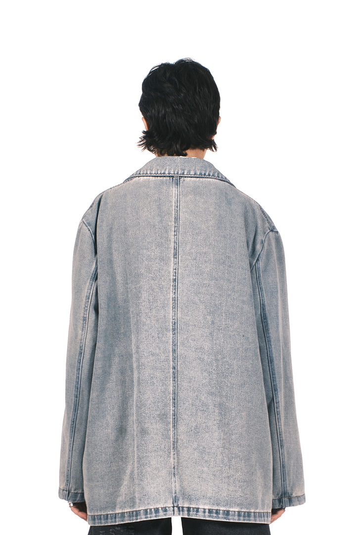 LIGHT BLUE ACID WASH DENIM JACKET