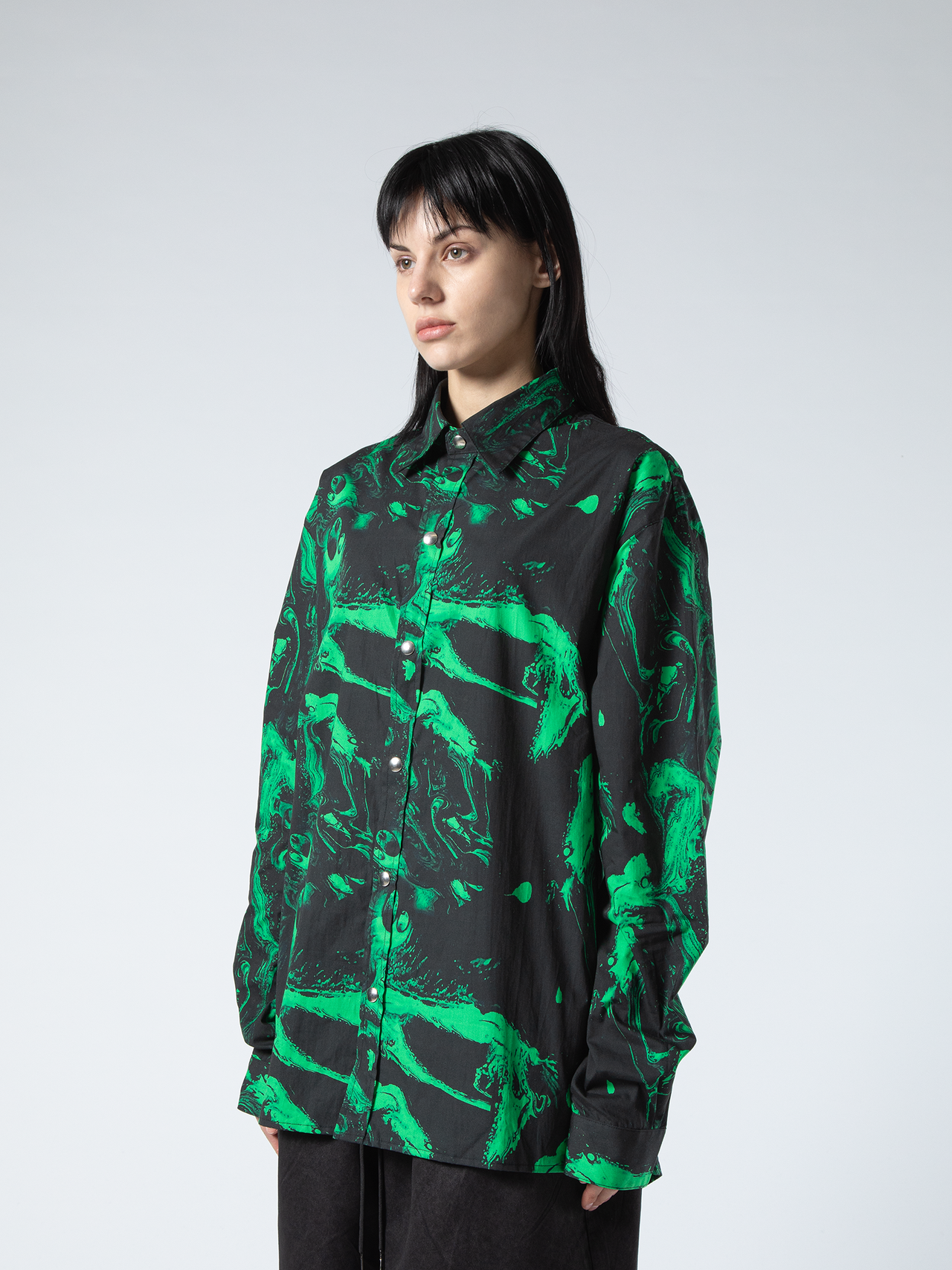 NEON ACID PRINT SHIRT