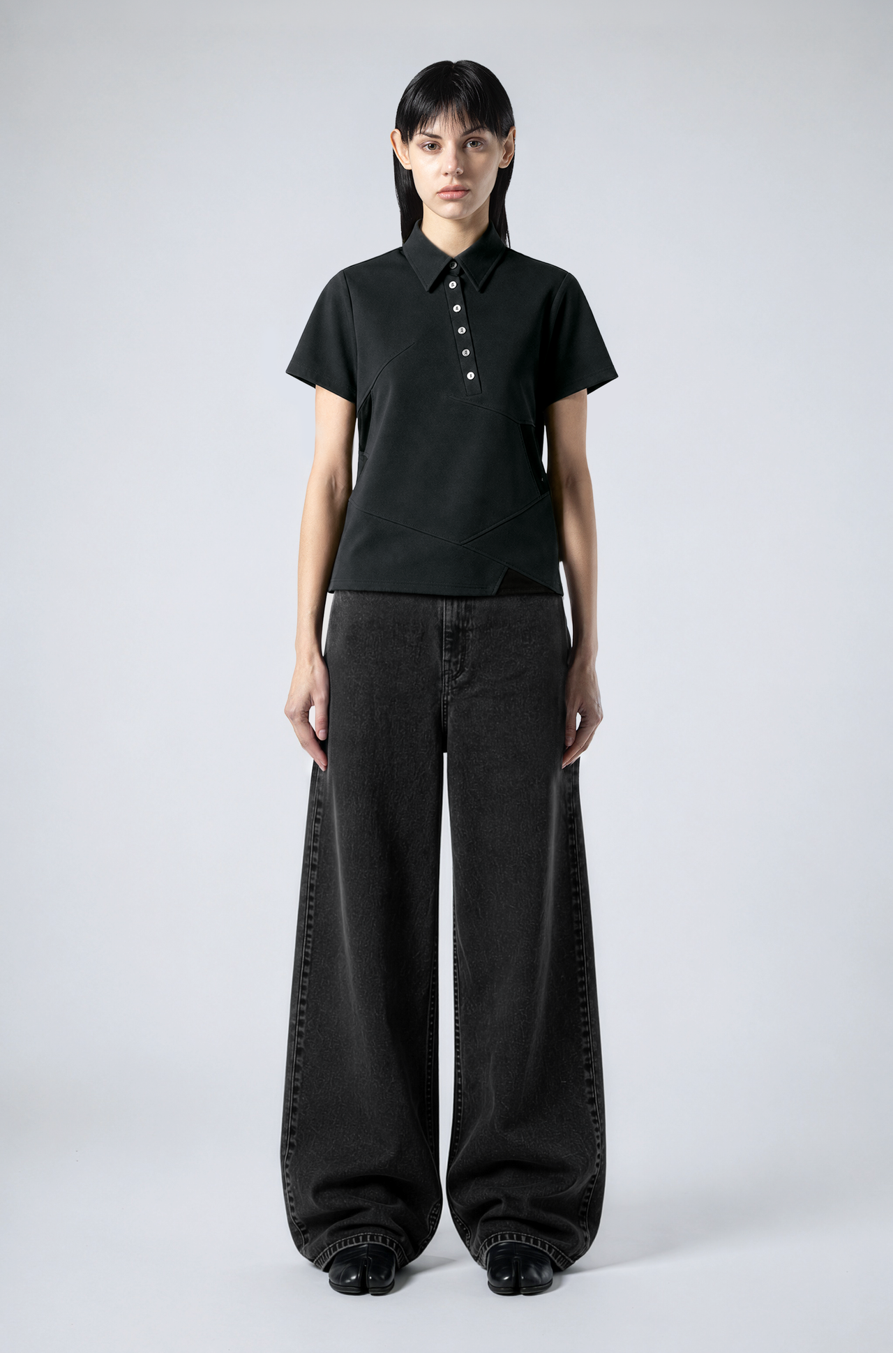 Asymmetric Panel Polo Shirt - Edition 01