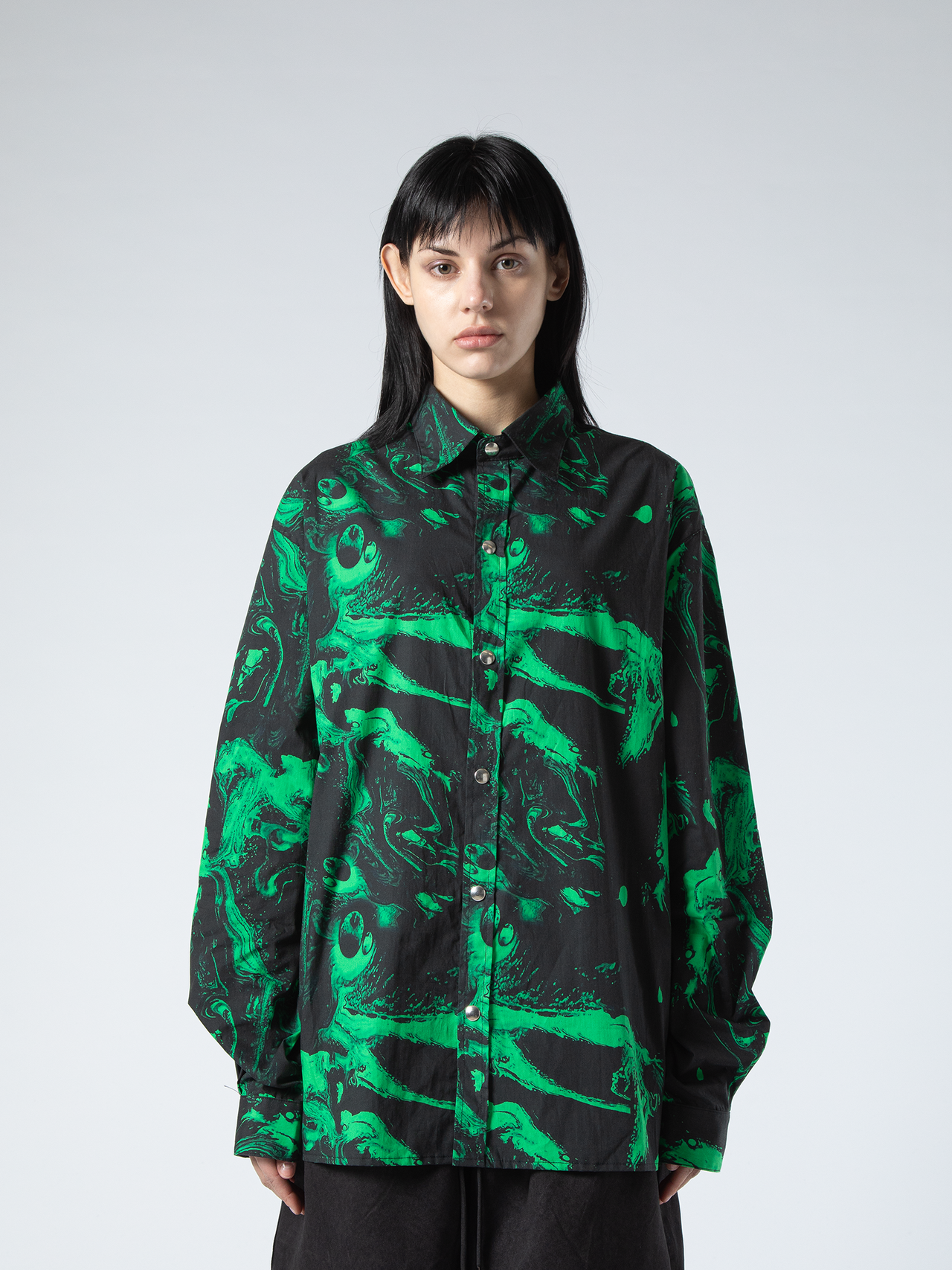 NEON ACID PRINT SHIRT