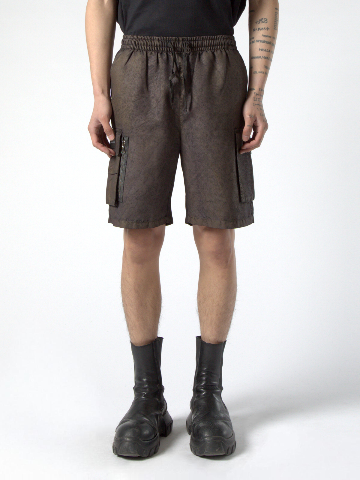 ELASTICATED CARGO SHORTS