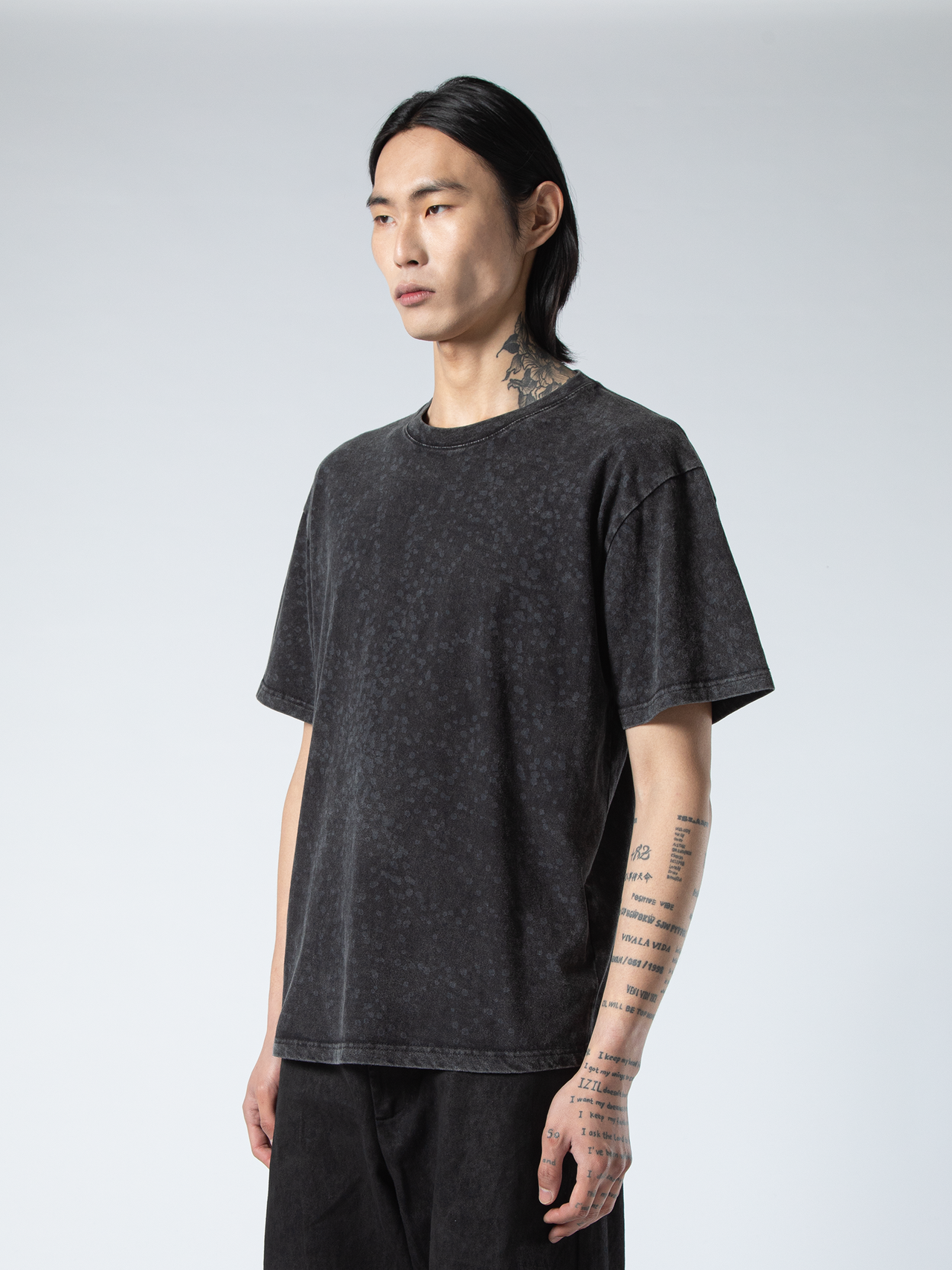 WAXED LASERED T-SHIRT