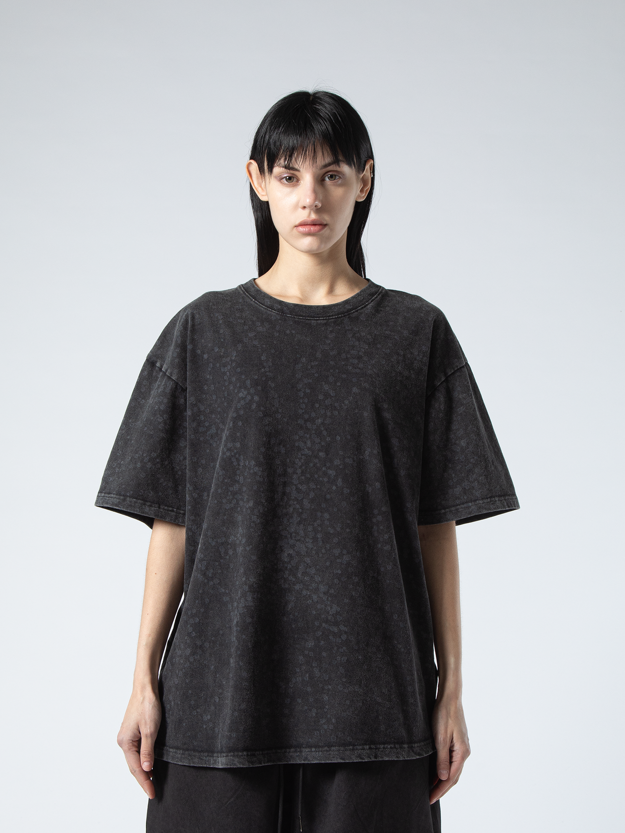 LASERED LEAF COTTON T-SHIRT