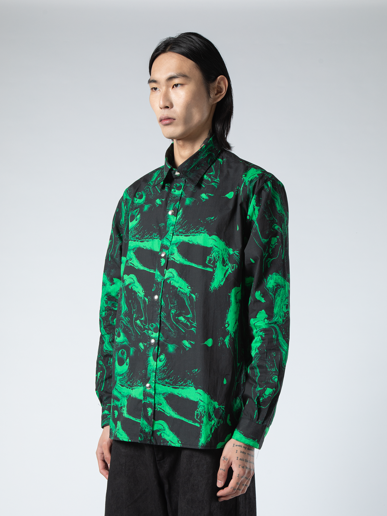 NEON ACID PRINT SHIRT