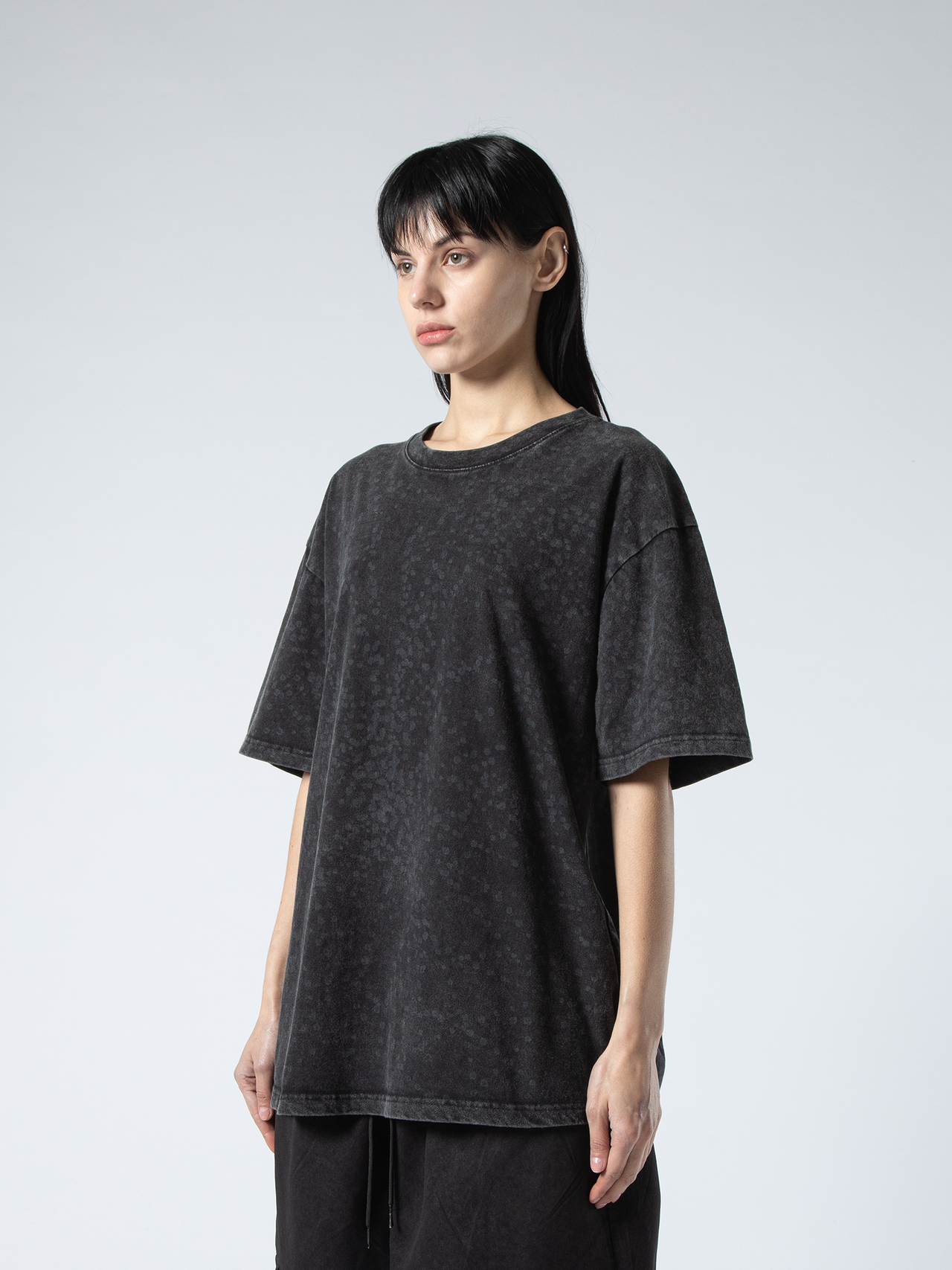 LASERED LEAF COTTON T-SHIRT