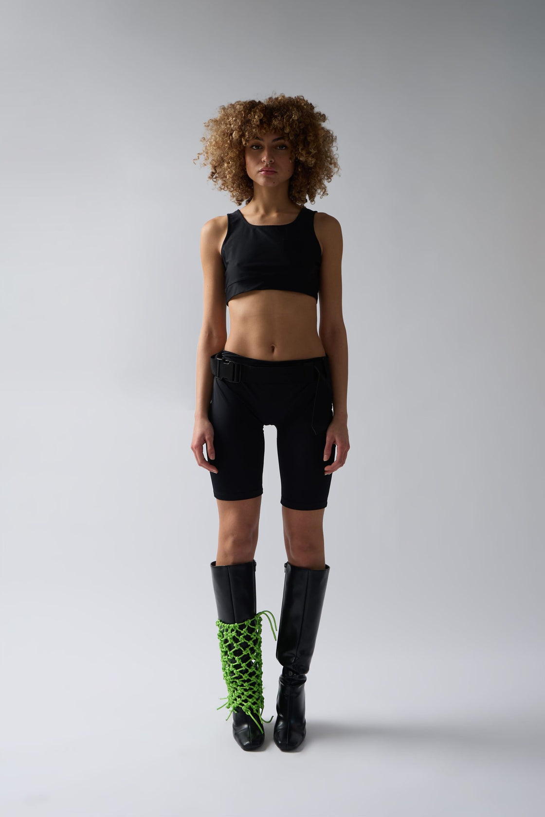 BLACK TECH CROP TOP