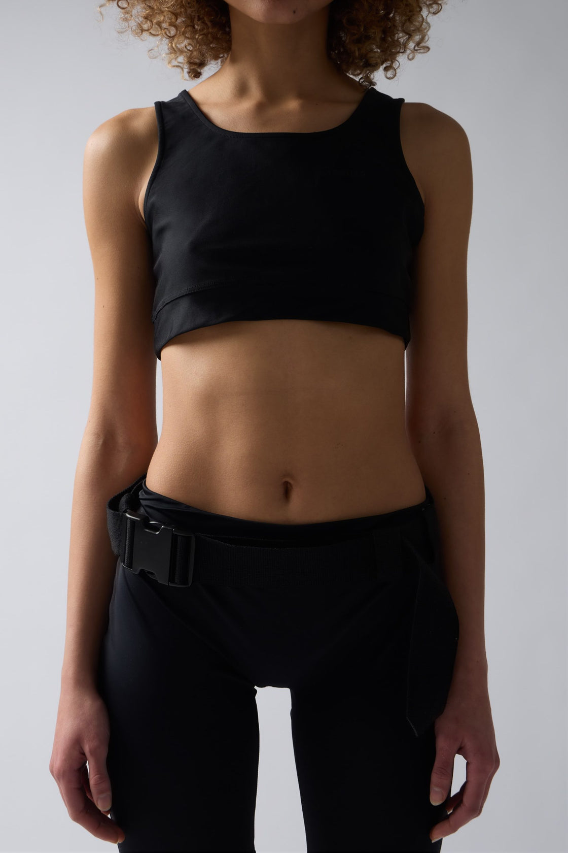 BLACK TECH CROP TOP