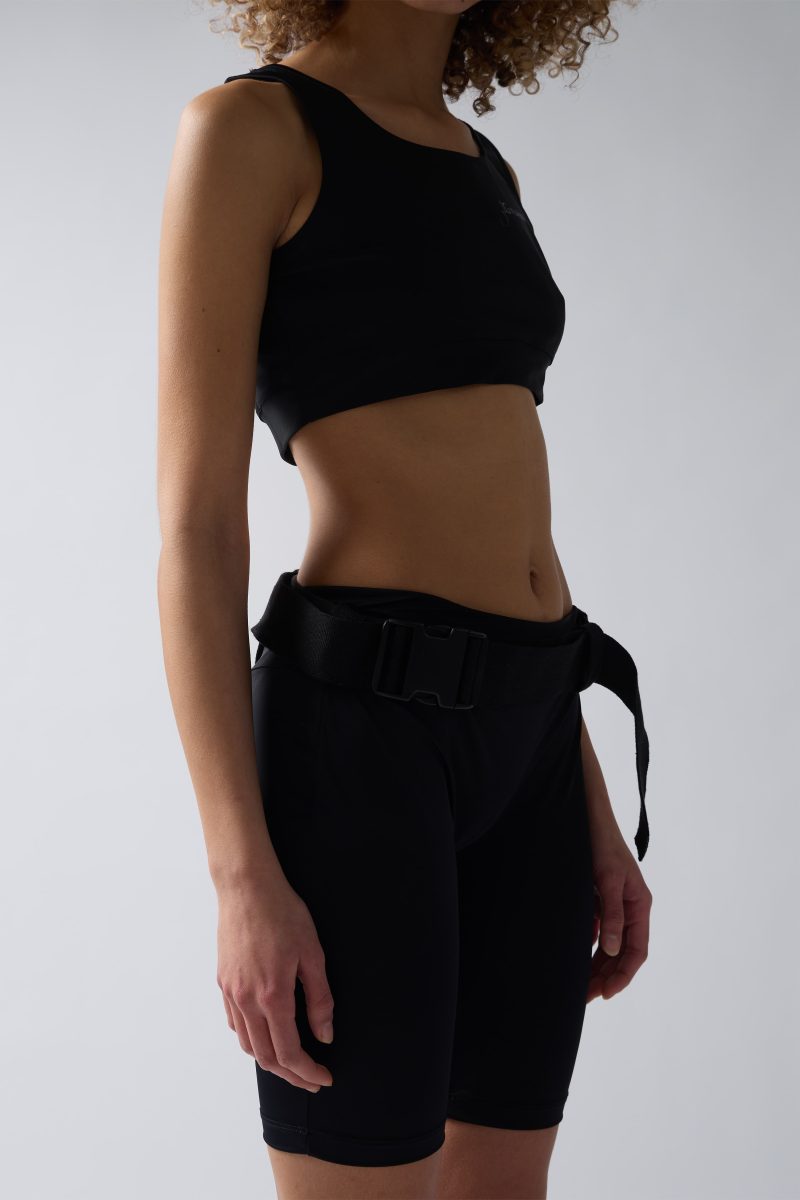 BLACK TECH CROP TOP