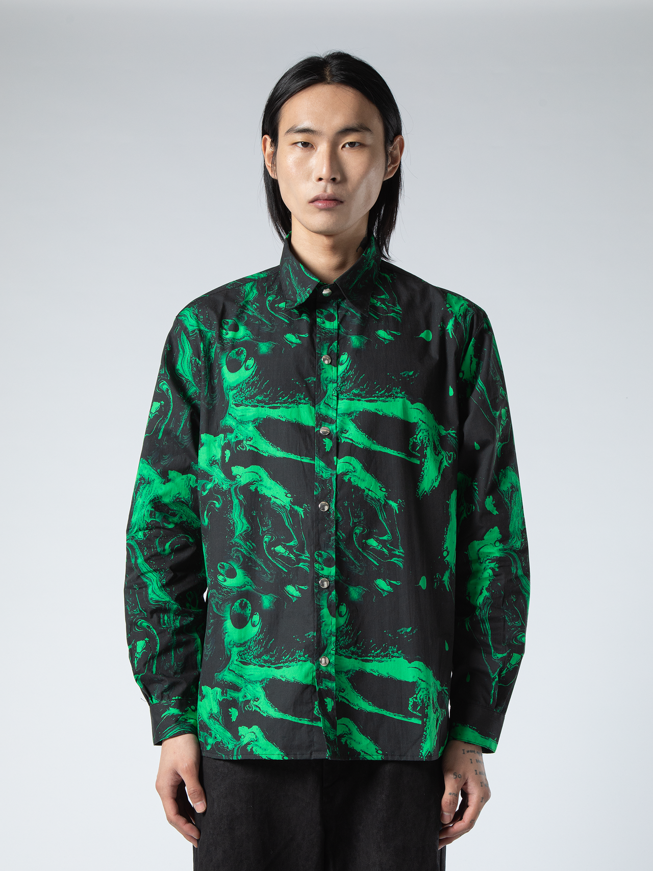 NEON ACID PRINT SHIRT