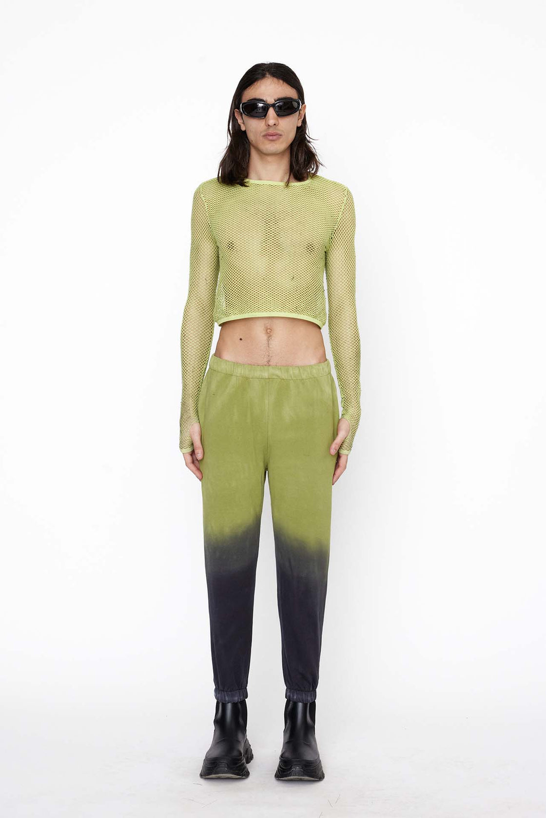 GAUHAR ALI ACID GREEN GYM PANTS