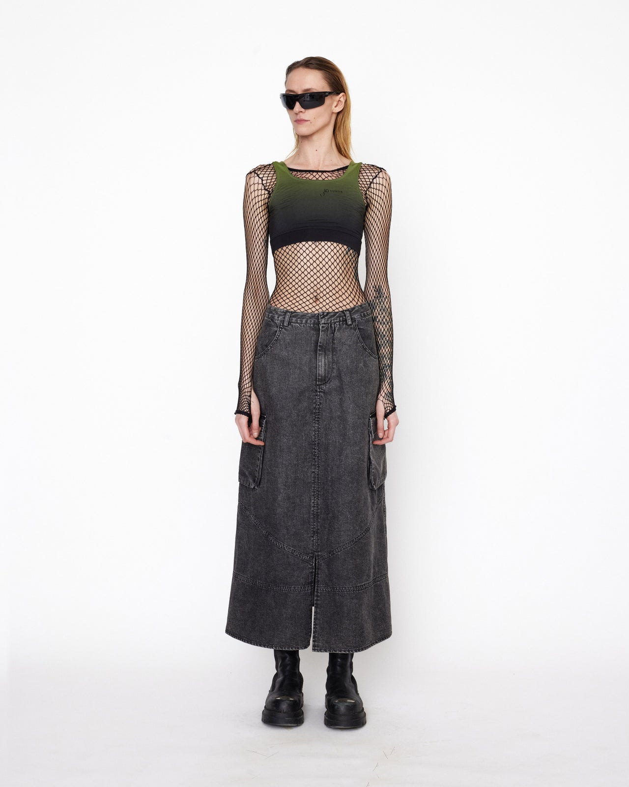 GAUHAR ALI DENIM SKIRT