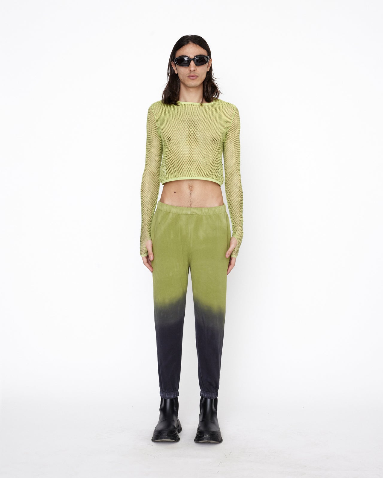GAUHAR ALI ACID GREEN GYM PANTS