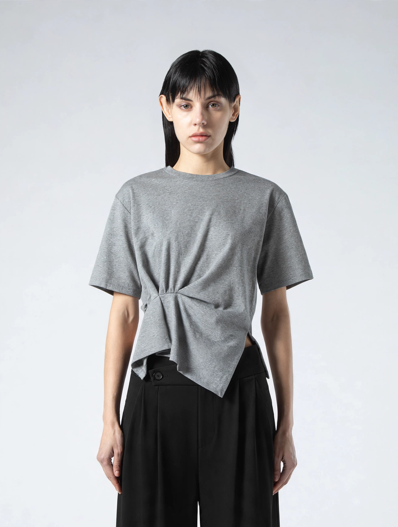 Twisted Drape Jersey T-shirt
