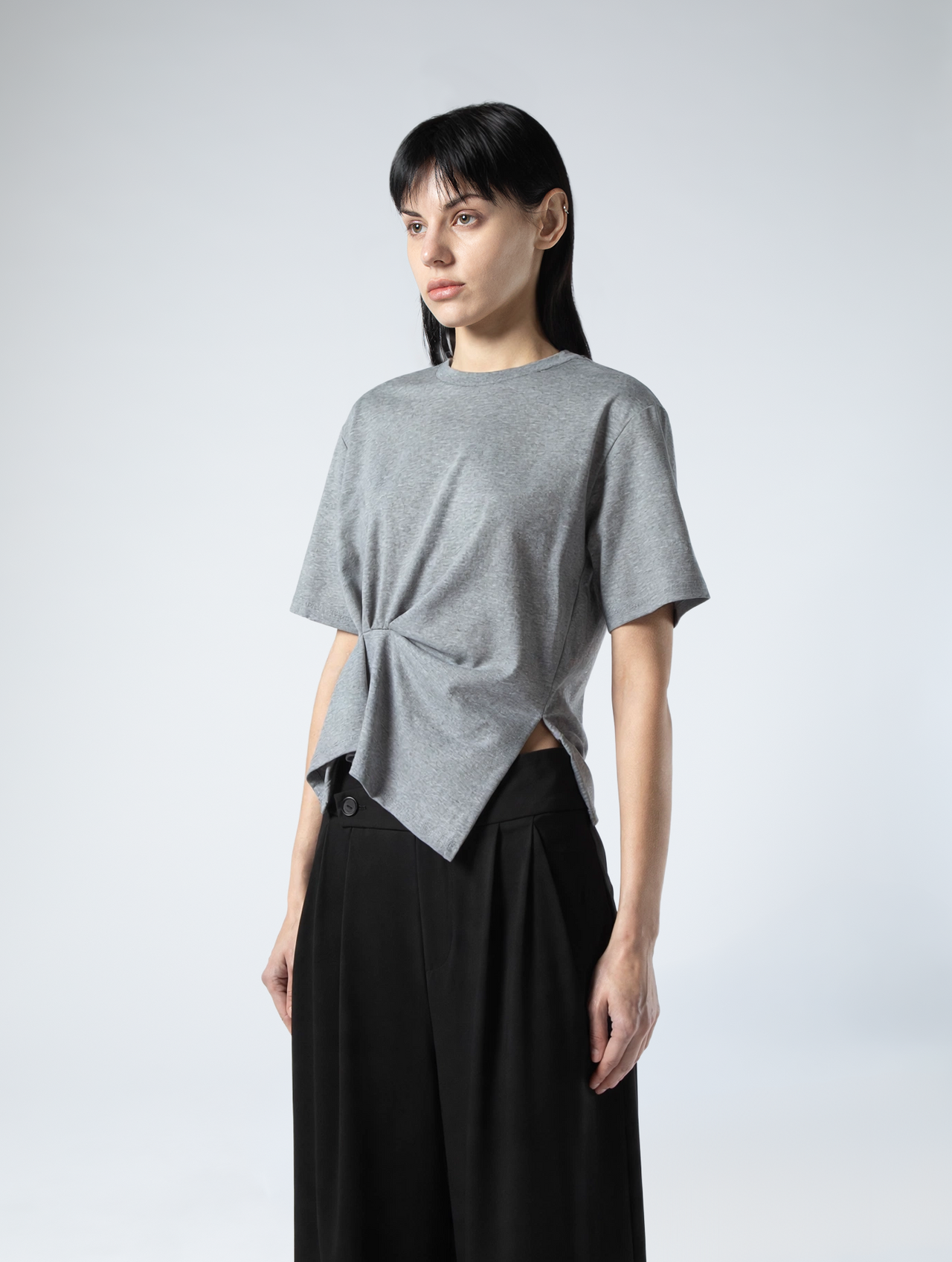 Twisted Drape Jersey T-shirt
