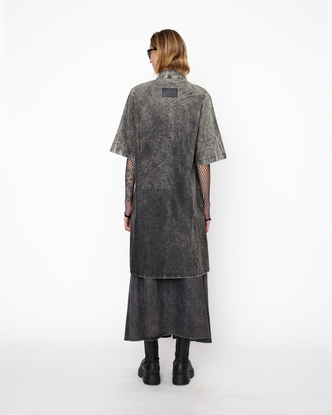 GAUHAR ALI DENIM LONG SHORTSLEEVE JACKET