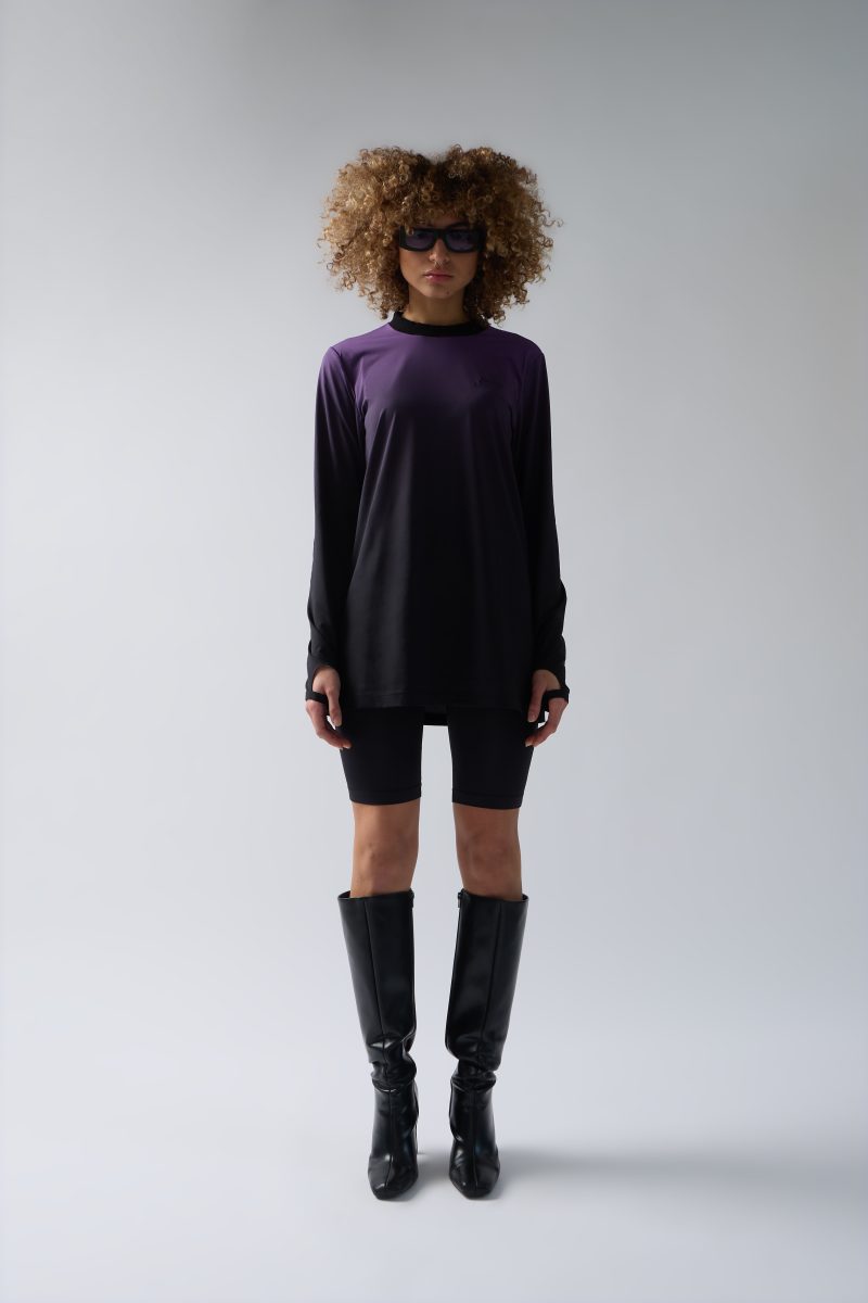 PURPLE GRADIENT LONGSLEEVE SHIRT