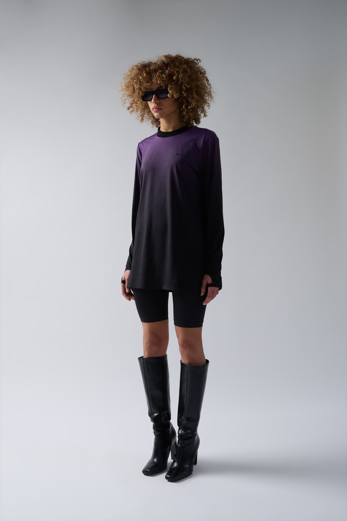 PURPLE GRADIENT LONGSLEEVE SHIRT