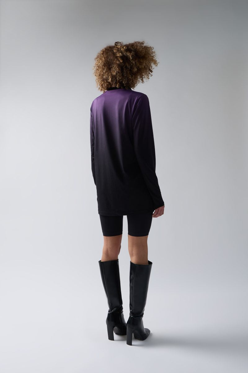 PURPLE GRADIENT LONGSLEEVE SHIRT